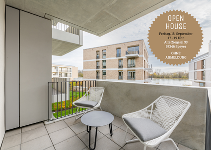Balkon mit direktem Blick auf den Rhein_OPEN HOUSE